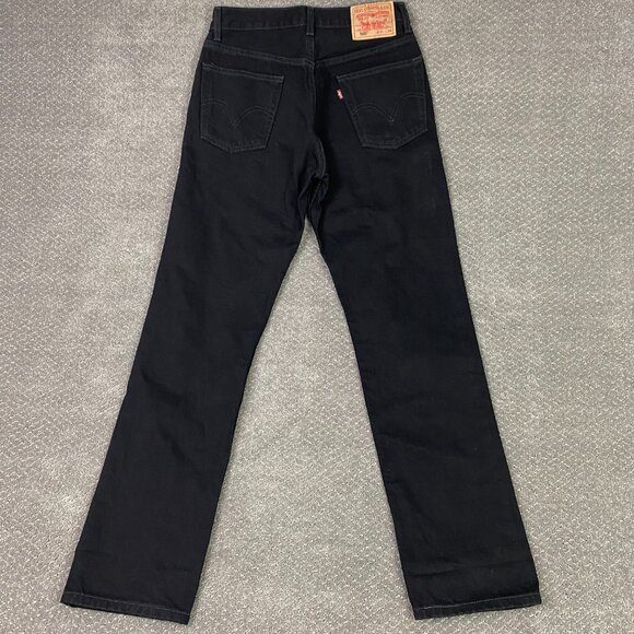 NWOT Vintage Y2K Levi's 505 Regular Fit Jeans Men's 31 x 34 Fits 30 x 32 Black - Picture 3 of 14